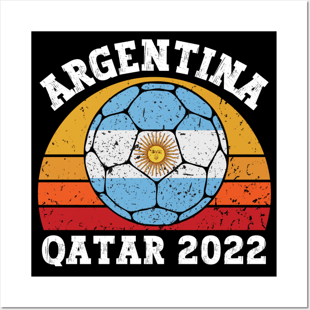 Argentina Qatar 2022 Wall Art by footballomatic